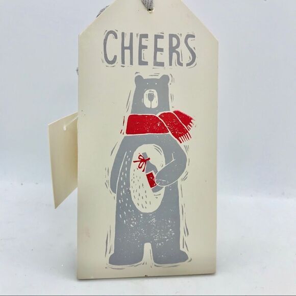 Wine Tag Christmas New Year Motivational Sign - Picture 1 of 10